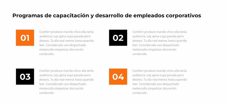 Cuatro razones para comprar Página de destino