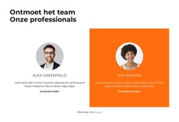 Het Team Leren Kennen CSS-Sjabloon