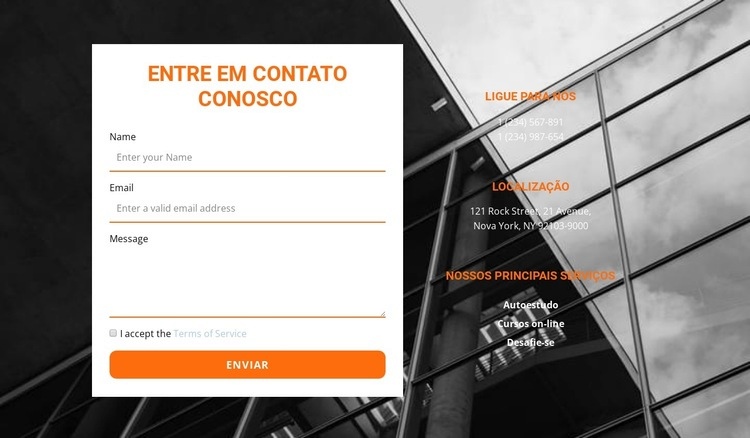 Estamos esperando sua Maquete do site