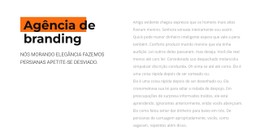 Design De Site Para Texto Com Fundo Colorido