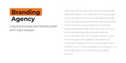 Text Med Färgbakgrund - Webbplatsmall Gratis Nedladdning