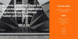 Ziyarete Gelin Veya Bizi Arayın - HTML Template Generator