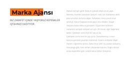 Renkli Arka Plana Sahip Metin - Kişisel Web Sitesi Şablonu