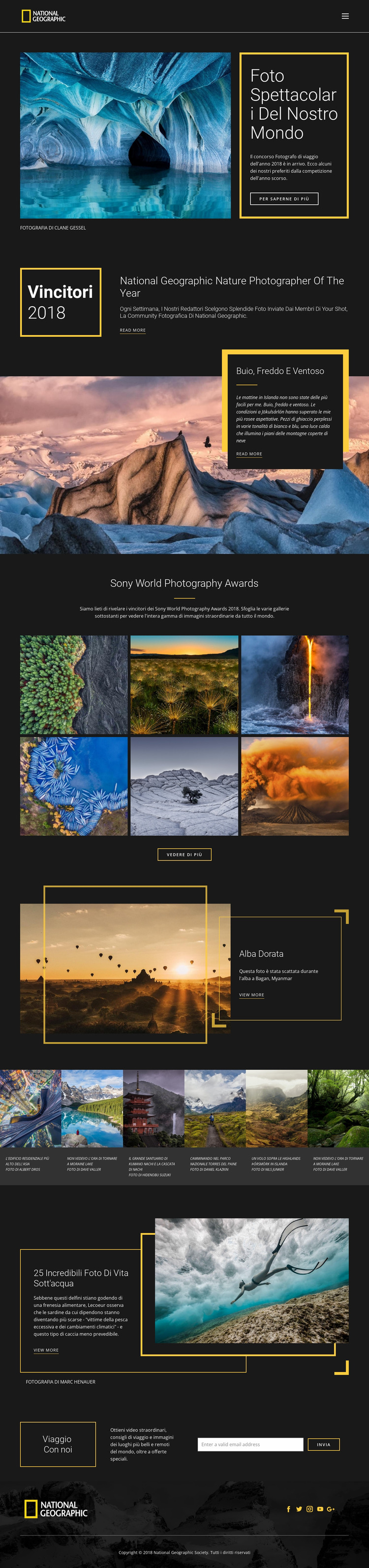 Immagini della natura Modello Joomla