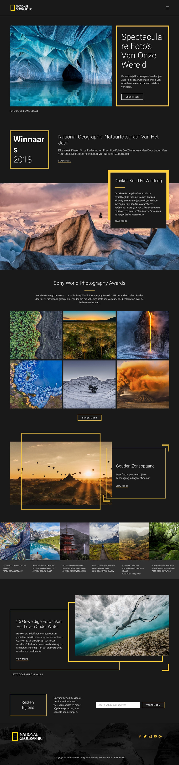 Afbeeldingen van de natuur Joomla-sjabloon