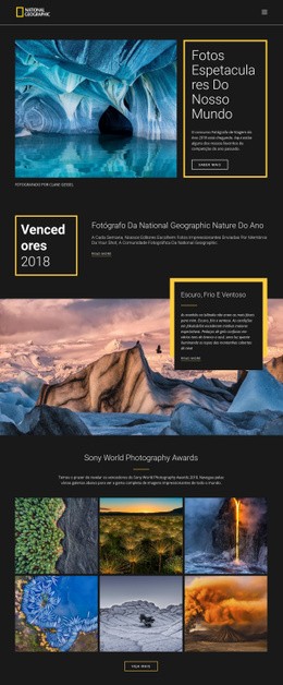 Retratos Da Natureza - Design HTML Page Online