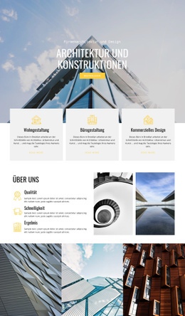 Konstruktive Architektur - Website-Vorlagen
