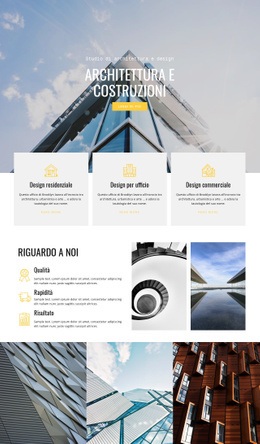 Architettura Costruttiva - Mockup Di Sito Web Moderno