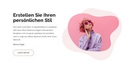 Exklusive HTML5-Vorlage Für Erstellen Sie Einen Modestil