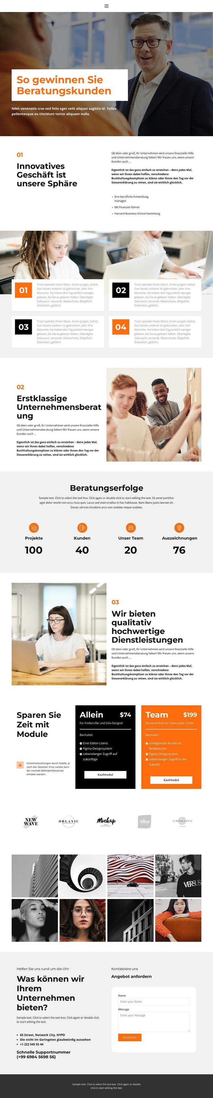 About business education WordPress-Theme