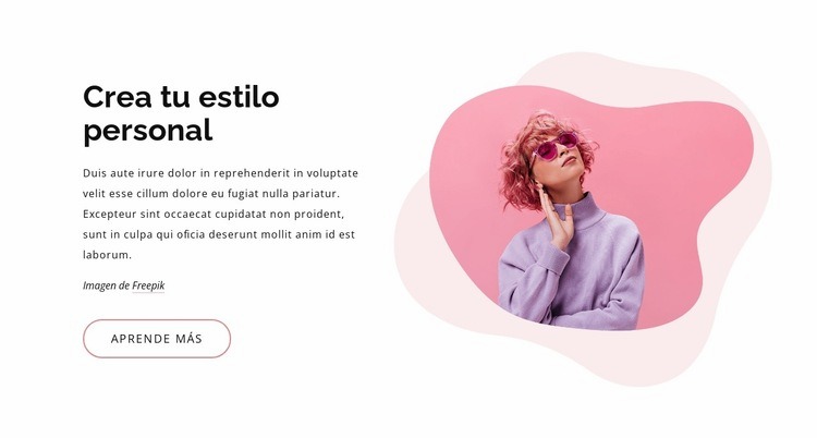 Crea un estilo de moda Creador de sitios web HTML