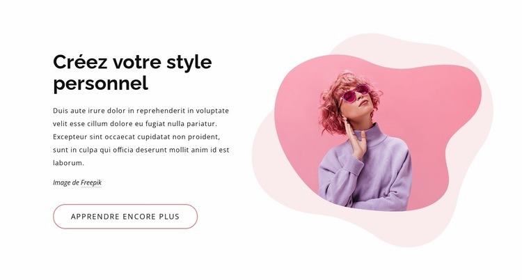 Créer un style de mode Créateur de site Web HTML