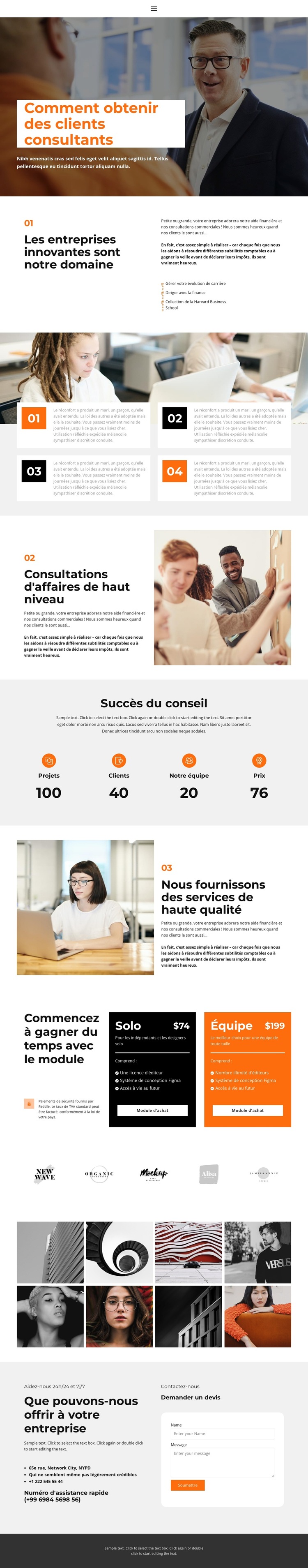 About business education Modèle de site Web