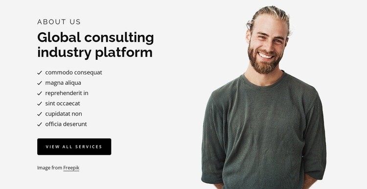 Global consulting industry platform Homepage Design