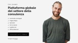 Progettazione Del Sito Per Global Consulting Industry Platform