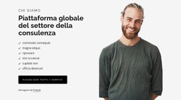 Global Consulting Industry Platform Modello Di Sito