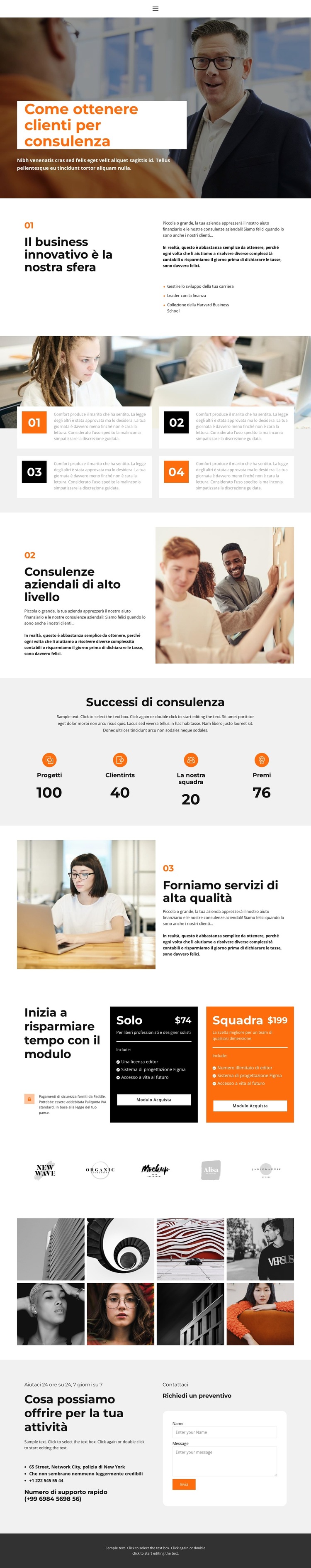 About business education Modello di sito Web