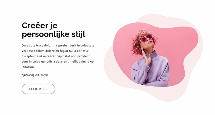 Creëer een modestijl Html Website Builder