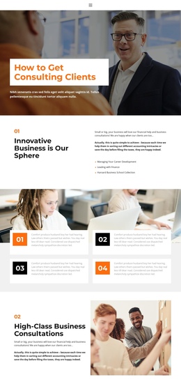 About Business Education - Free One Page Template