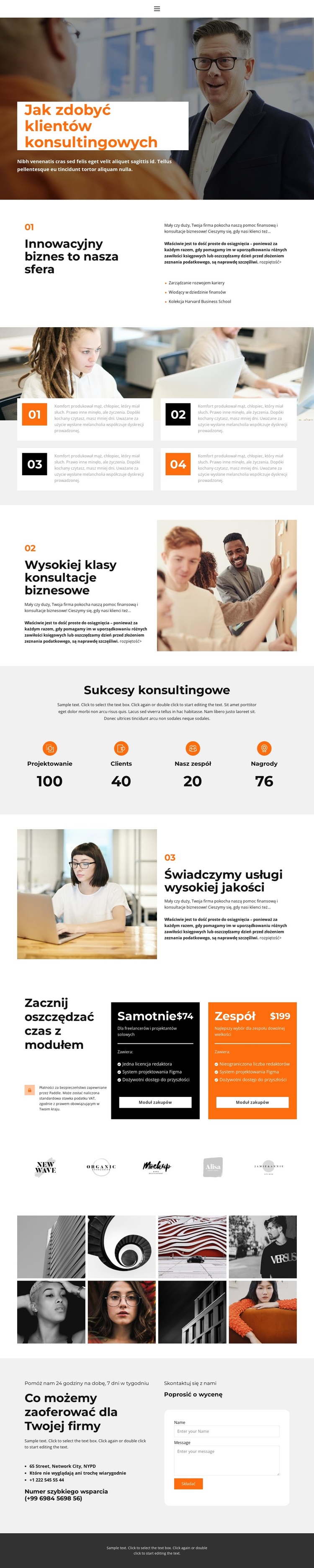 About business education Motyw WordPress