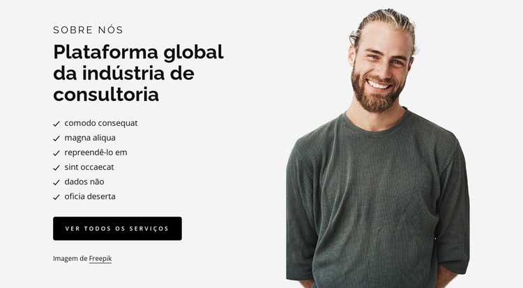 Global consulting industry platform Template Joomla