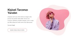 Bir Moda Stili Yaratın Ücretsiz CSS Şablonu