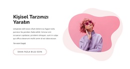 Bir Moda Stili Yaratın - Web Şablonu