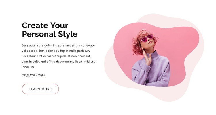 Create a fashion style Website Builder Software