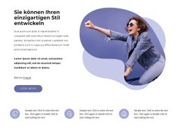 Sie Können Ihren Einzigartigen Stil Entwickeln - Responsives Website-Design