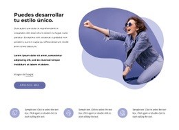 Puedes Desarrollar Tu Estilo Único. - HTML Site Builder