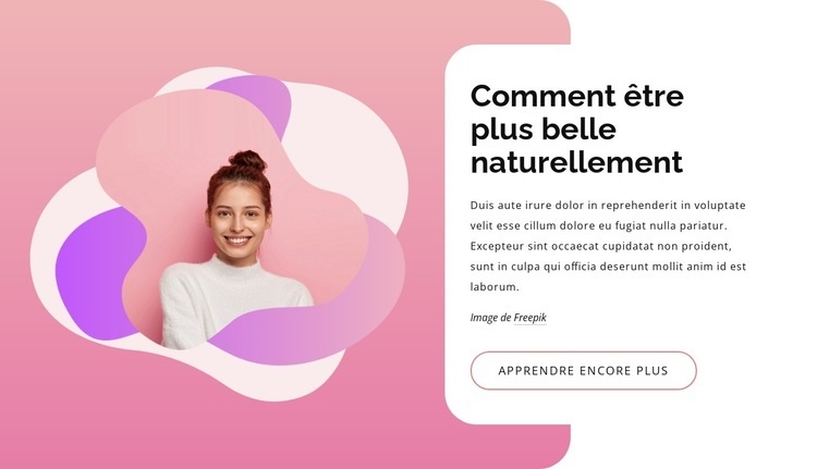 Comment être plus belle naturellement Conception de site Web