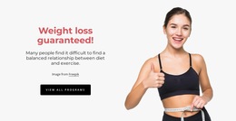 Premium HTML5 Template For Weight Loss Guaranteed