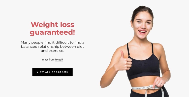 Weight loss guaranteed Joomla Template
