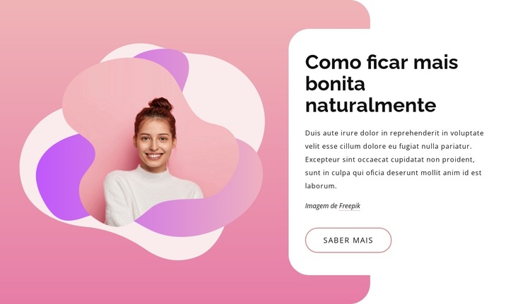 Como ficar mais bonita naturalmente Tema WordPress