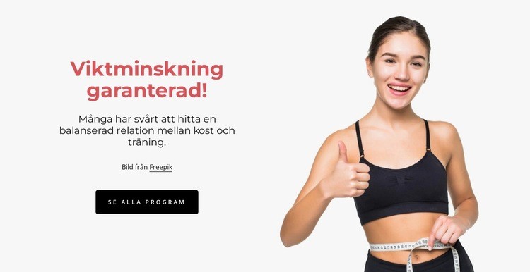 Viktminskning garanterad CSS -mall