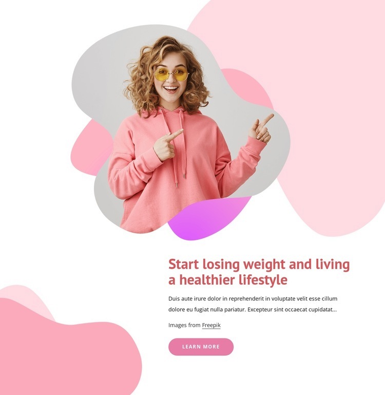 Tips to live a happier life Homepage Design