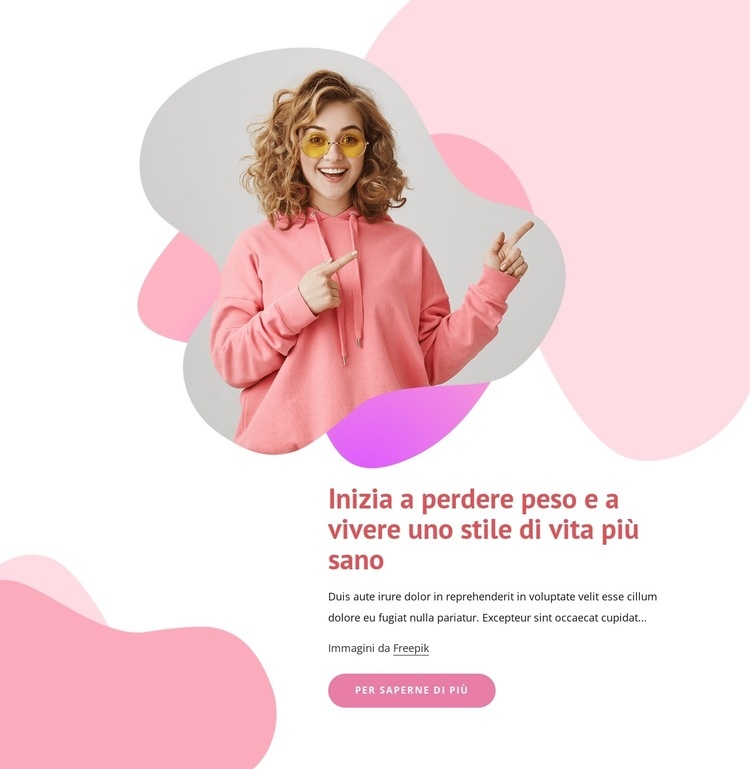 Tips to live a happier life Mockup del sito web