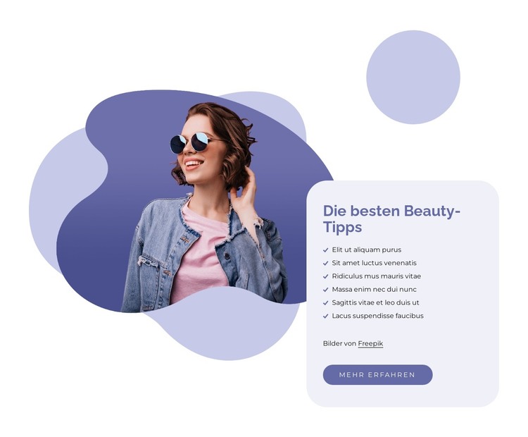 Easy beauty tips HTML-Vorlage