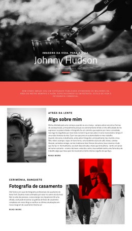 Fotógrafo - Design De Site Profissional