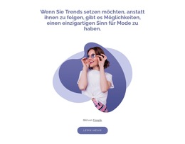 Unique Fashion Sense – E-Commerce-Funktion Anzeigen