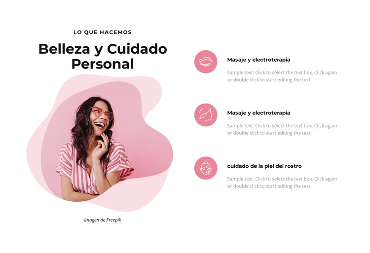 Beauty and personal care Plantilla CSS