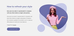 How Ti Refresh Your Style - Website Creation HTML