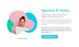 Gestione Modelli Di Moda - Mockup Di Sito Web Moderno