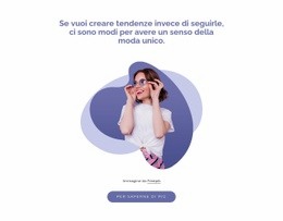 Unique Fashion Sense - Mockup Di Sito Web Professionale