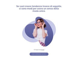 Unique Fashion Sense - Modello Di Pagina HTML