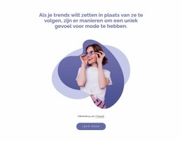 Unique Fashion Sense - Professioneel Websitemodel