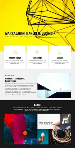 Markalar - Duyarlı Tek Sayfalık Şablon