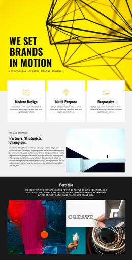 Brands - Responsive Web Page Design