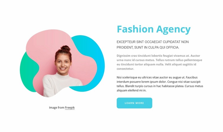 Fashion model management Website Builder Templates