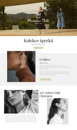 Massimo Dutti – Šablona Stránky HTML